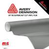 12'' x 10 yards Avery HP750 High Gloss Slate Gray 6 year Long Term Unpunched 3.0 Mil Calendered Cut Vinyl (Color Code 830)