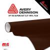 12'' x 10 yards Avery HP750 High Gloss Cocoa 6 year Long Term Unpunched 3.0 Mil Calendered Cut Vinyl (Color Code 978)