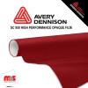 15'' x 50 yards Avery SC950 Gloss Red 8 year Long Term Unpunched 2.0 Mil Metallic Cast Cut Vinyl (Color Code 441)
