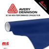 30'' x 50 yards Avery SC950 Gloss Electric Blue 10 year Long Term Unpunched 2.0 Mil Metallic Cast Cut Vinyl (Color Code 647)
