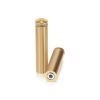 5/8'' Diameter X 2-1/2'' Barrel Length, Aluminum Rounded Head Standoffs, Champagne Anodized Finish Easy Fasten Standoff (For Inside / Outside use) [Required Material Hole Size: 7/16'']