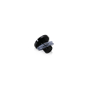 AL19-12B Head replacement for Mbs-Standoffs 3/4'' Diameter x 1/2'' Barrel Length, Aluminum Black Anodized Finish Standoffs (Includes 2 Silicone Washers).