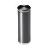 1'' Diameter X 2-1/2 Barrel Length, Aluminum Rounded Head Standoffs, Titanium Anodized Finish Easy Fasten Standoff (For Inside / Outside use) [Required Material Hole Size: 7/16'']