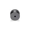 1-1/4'' Diameter X 1/2'' Barrel Length, Aluminum Rounded Head Standoffs, Titanium Anodized Finish Easy Fasten Standoff (For Inside / Outside use) [Required Material Hole Size: 7/16'']