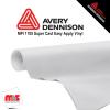 48'' x 50 yards Avery MPI1105SCEZ Gloss White 7 year Long Term Unpunched 2.0 Mil Cast Printable Wrap Media (Color Code 101)