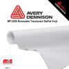 54'' x 25 yards Avery MPI2050 Matte White 6 Year Long Term Unpunched 3.0 Mil Backlit Film (Color Code 102)
