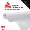 48'' x 100 yards Avery MPI2121 Matte White 1 Year Long Term Unpunched 3.4 Mil Transit (Color Code 102)