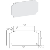 14'' W X 7'' H X .063'' T White Rectangle Sign Blanks with 1-1/4'' Inverted Corners and 2 Pre-Punched 5/16'' Holes