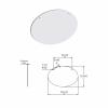 16'' W X 11'' H X .080'' T White Oval Sign Blanks and 2 Pre-Punched 5/16'' Holes