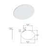 33'' W X 22'' H X .080'' T White Oval Sign Blanks and 2 Pre-Punched 5/16'' Holes