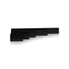 3'' Length Matte Black Aluminum Direct Sign Mounts for Up to 1/4'' Substrate