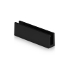 3'' Length Matte Black Aluminum Direct Sign Mounts for Up to 1/4'' Substrate