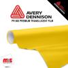 15'' x 50 yards Avery PR800 Gloss Sunflower Yellow 6 Year Long Term Punched 2.5 Mil Translucent Cut Vinyl (Color Code 240)