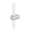 Vertical Support - Up to 3/8'' - Single Sided - Side Clamp - Aluminum Clear Anodized - For 3/8'' Diameter Rod
