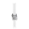 Vertical Support - Up to 3/8'' - Double Sided - Side Clamp - Aluminum Clear Anodized - For 3/8'' Diameter Rod