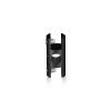 Vertical Support - Up to 3/8'' - Double Sided - Side Clamp - Aluminum Black Matt Anodized - For 3/8'' Diameter Rod