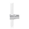 Pivoting Support - Up to 5/16'' - Single Sided - Side Clamp - Aluminum Clear Anodized - For 3/8'' Diameter Rod