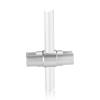 Pivoting Support - Up to 5/16'' - Double Sided - Side Clamp - Aluminum Clear Anodized - For 3/8'' Diameter Rod