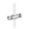 Pivoting Edge Support - Up to 3/8'' - Double Sided - Edge Grip - Aluminum Clear Anodized - For 3/8'' Diameter Rod