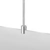 Ceiling Suspended 1/4'' Diameter Rod Kit - 6' (2 x 3' (72'') Length) - Clear Anodized Aluminum Finish