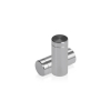 1/2'' Diameter X 1'' Barrel Length, Affordable Aluminum Standoffs, Steel Grey Anodized Finish Easy Fasten Standoff (For Inside / Outside use) [Required Material Hole Size: 3/8'']