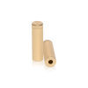 1/2'' Diameter X 1-1/2'' Barrel Length, Affordable Aluminum Standoffs, Champagne Anodized Finish Easy Fasten Standoff (For Inside / Outside use) [Required Material Hole Size: 3/8'']