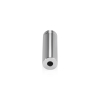 1/2'' Diameter X 1-1/2'' Barrel Length, Affordable Aluminum Standoffs, Steel Grey Anodized Finish Easy Fasten Standoff (For Inside / Outside use) [Required Material Hole Size: 3/8'']