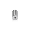 (Set of 4) 5/8'' Diameter X 1'' Barrel Length, Affordable Aluminum Standoffs, Steel Grey Anodized Finish Standoff and (4) 2208Z Screw and (4) LANC1 Anchor for concrete/drywall (For Inside/Outside) [Required Material Hole Size: 7/16'']