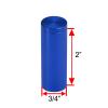 (Set of 4) 5/8'' Diameter X 2'' Barrel Length, Affordable Aluminum Standoffs, Blue Anodized Finish Standoff and (4) 2208Z Screw and (4) LANC1 Anchor for concrete/drywall (For Inside/Outside) [Required Material Hole Size: 7/16'']