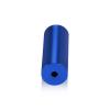 (Set of 4) 5/8'' Diameter X 2'' Barrel Length, Affordable Aluminum Standoffs, Blue Anodized Finish Standoff and (4) 2208Z Screw and (4) LANC1 Anchor for concrete/drywall (For Inside/Outside) [Required Material Hole Size: 7/16'']