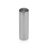 (Set of 4) 5/8'' Diameter X 2'' Barrel Length, Affordable Aluminum Standoffs, Steel Grey Anodized Finish Standoff and (4) 2208Z Screw and (4) LANC1 Anchor for concrete/drywall (For Inside/Outside) [Required Material Hole Size: 7/16'']