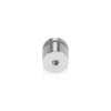 (Set of 4) 3/4'' Diameter X 1/2'' Barrel Length, Affordable Aluminum Standoffs, Steel Grey Anodized Finish Standoff and (4) 2216Z Screws and (4) LANC1 Anchors for concrete/drywall (For Inside/Outside) [Required Material Hole Size: 7/16'']