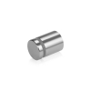 3/4'' Diameter X 3/4'' Barrel Length, Affordable Aluminum Standoffs, Steel Grey Anodized Finish Easy Fasten Standoff (For Inside / Outside use) [Required Material Hole Size: 7/16'']