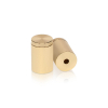 3/4'' Diameter X 1'' Barrel Length, Affordable Aluminum Standoffs, Champagne Anodized Finish Easy Fasten Standoff (For Inside / Outside use) [Required Material Hole Size: 7/16'']