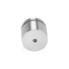 1-1/4'' Diameter X 3/4'' Barrel Length, Affordable Aluminum Standoffs, Steel Grey Anodized Finish Easy Fasten Standoff (For Inside / Outside use) [Required Material Hole Size: 7/16'']