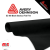 48'' x 250 yards Avery SC900 Black Blockout 5 Year Long Term Unpunched 2.0 Mil Flat Film (Color Code 152)