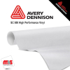 48'' x 10 yards Avery SC950 Gloss White Sparkle Metallic 5 year Long Term Unpunched 2.0 Mil Metallic Cut Vinyl (Color Code 160)