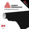 30'' x 50 yards Avery SC950 Gloss Black 12 year Long Term Unpunched 2.0 Mil Metallic Cast Cut Vinyl (Color Code 190)