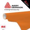 30'' x 10 yards Avery SC950 Gloss Orange 10 year Long Term Punched 2.0 Mil Cast Cut Vinyl (Color Code 360)