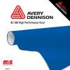 12'' x 10 yards Avery SC950 Gloss Intense Blue 8 year Long Term Unpunched 2.0 Mil Cast Cut Vinyl (Color Code 665)