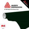 30'' x 10 yards Avery SC950 Gloss Dark Green 8 year Long Term Punched 2.0 Mil Cast Cut Vinyl (Color Code 793)