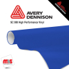 30'' x 50 yards Avery SC950 Gloss French Blue 8 year Long Term Unpunched 2.0 Mil Cast Cut Vinyl (Color Code 626)