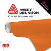48'' x 50 yards Avery SC950 Gloss Construction Orange 10 year Long Term Unpunched 2.0 Mil Cast Cut Vinyl (Color Code 362)