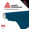 48'' x 10 yards Avery SC950 Gloss Nautical Blue 8 year Long Term Unpunched 2.0 Mil Cast Cut Vinyl (Color Code 635)