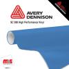 12'' x 50 yards Avery SC950 Gloss Cascade Blue 8 year Long Term Unpunched 2.0 Mil Cast Cut Vinyl (Color Code 642)
