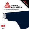 12'' x 50 yards Avery SC950 Gloss Light Navy 8 year Long Term Unpunched 2.0 Mil Cast Cut Vinyl (Color Code 690)