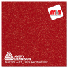12'' x 50 yards Avery SC950 Gloss Ultra Red Metallic 5 year Long Term Unpunched 2.0 Mil Metallic Cut Vinyl (Color Code 481)