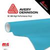 24'' x 10 yards Avery SC950 Gloss Peacock Blue 8 year Long Term Unpunched 2.0 Mil Cast Cut Vinyl (Color Code 645)
