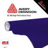 15'' x 10 yards Avery SC950 Gloss Purple 8 year Long Term Punched 2.0 Mil Cast Cut Vinyl (Color Code 565)