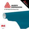 48'' x 50 yards Avery SC950 Gloss Dark Teal 8 year Long Term Unpunched 2.0 Mil Cast Cut Vinyl (Color Code 730)